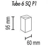 Потолочный светильник TopDecor Tubo6 SQ P1 30