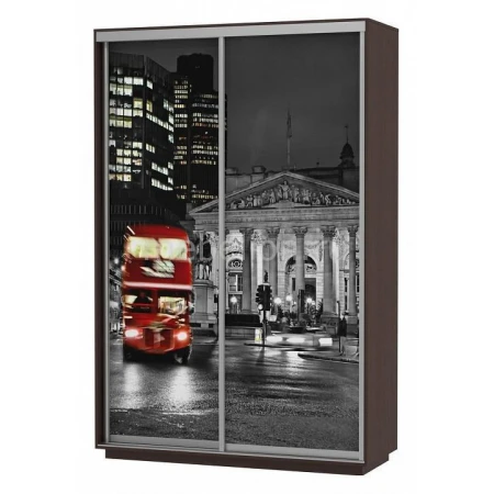 Шкаф-купе Экспресс Фото Дуо Ночной Лондон 1200x600x2200