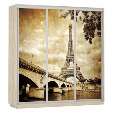 Шкаф-купе Экспресс Фото Трио Париж 1800x600x2400