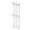 Вешалка настенная Агата АТ-11