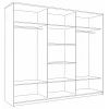 Шкаф-купе Кааппи 9 2100x450