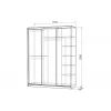Шкаф-купе Бассо 1-600 волны 1