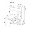Стол компьютерный Бастон КСТ-14П