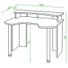 Стол компьютерный Домино Lite СКЛ-Игр120+НКИЛ120