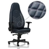 Геймерское кресло Noblechairs Icon, синий, черный, кожа