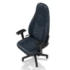 Геймерское кресло Noblechairs Icon, синий, черный, кожа