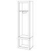 Шкаф платяной Toivo ТОЙ ШК 60/45 Д