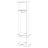 Шкаф платяной Toivo ТОЙ ШК 60/45 Д Шкаф платяной Toivo ТОЙ ШК 60/45 Д