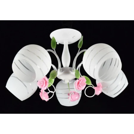 ВР-N2720/5 WT+GN+PK (4) светильник потолочный [01082126]