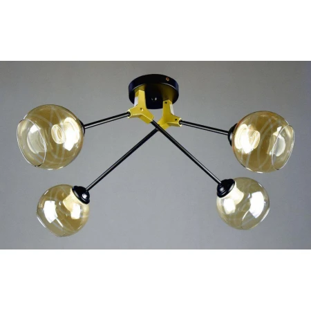 ВА-K059/4 BK+GD+BR (6) светильник потолочный [01087468]