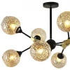 Люстра SF3307/8C-MBK-CGD ХЕЛЕНА Люстра SF3307/8C-MBK-CGD ХЕЛЕНА