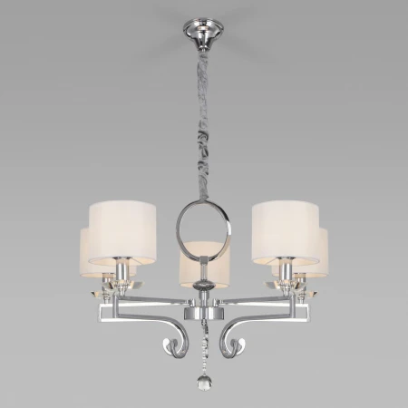 Подвесная люстра с абажурами Eurosvet 60113/5 хром
