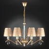 Подвесная люстра с абажурами Eurosvet 60103/8 перламутровое золото
