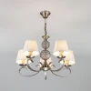 Классическая люстра с абажурами Eurosvet 60089/5 античная бронза Классическая люстра с абажурами Eurosvet 60089/5 античная бронза