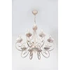 Люстра подвесная классика Eurosvet 22404/8 белый с золотом Люстра подвесная классика Eurosvet 22404/8 белый с золотом