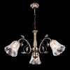 Люстра с плафонами в виде цветков Eurosvet 30009/3 античная бронза Люстра с плафонами в виде цветков Eurosvet 30009/3 античная бронза