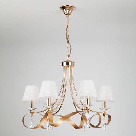 Классическая люстра с абажурами Eurosvet 60063/6 золото