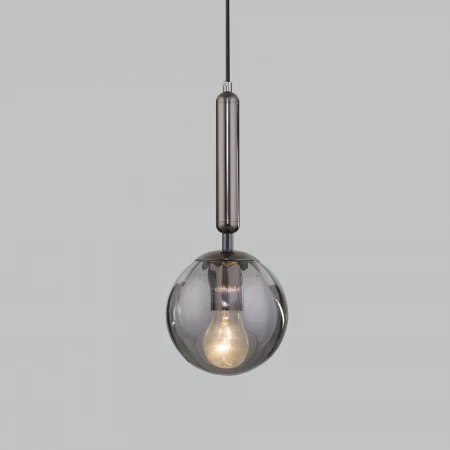 Подвесной светильник со стеклянным плафоном Eurosvet 50208/1 дымчатый