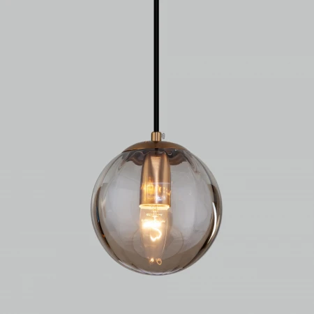 Подвесной светильник со стеклянным плафоном Eurosvet 50207/1 янтарный