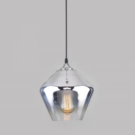 Подвесной светильник со стеклянным плафоном Eurosvet 50198/1 хром