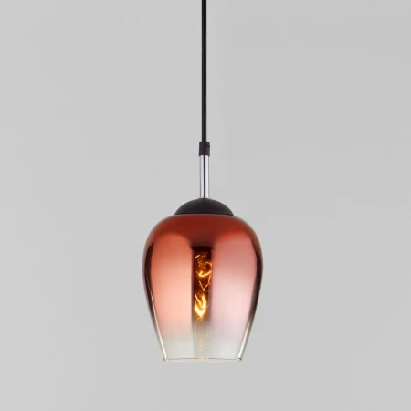 Подвесной светильник со стеклянным плафоном Eurosvet 50086/1 медь