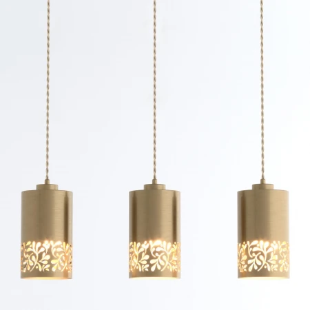 Подвесной светильник с металлическими плафонами Eurosvet 50071/3 античная бронза