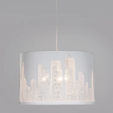 Подвесной светильник с узором Eurosvet 50066/3 белый