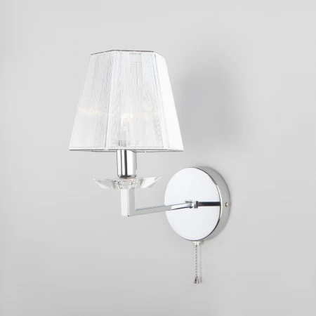 Бра классическое с абажуром Eurosvet 60114/1 хром