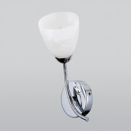 Настенный светильник со стеклянным плафоном Eurosvet 30169/1 хром