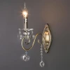 Классическое бра с хрусталем Eurosvet 10104/1 античная бронза/прозрачный хрусталь Strotskis Классическое бра с хрусталем Eurosvet 10104/1 античная бронза/прозрачный хрусталь Strotskis