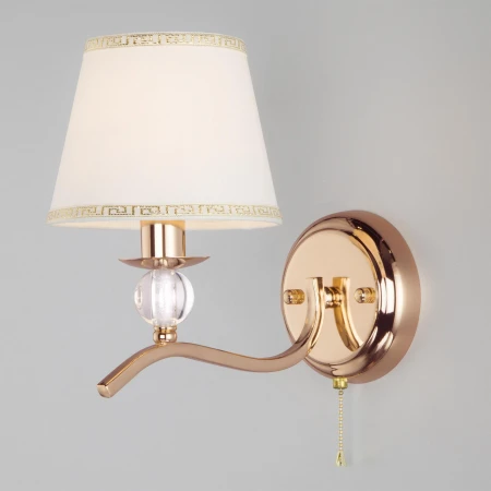 Классическое бра с абажуром Eurosvet 60097/1 золото