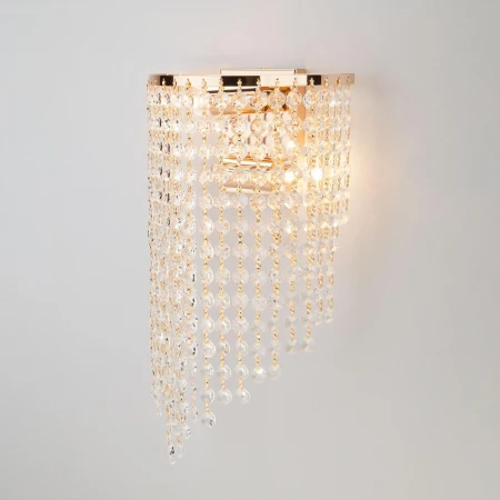 Бра с хрусталем Eurosvet 3102/2 золото / прозрачный хрусталь