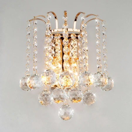 Бра с хрусталем Eurosvet 3299/2 золото / прозрачный хрусталь