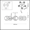 Потолочная люстра Lumion Giselle 4545/5C