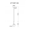 Подвесной светильник Arte Lamp Cameron A7710SP-1AB Подвесной светильник Arte Lamp Cameron A7710SP-1AB