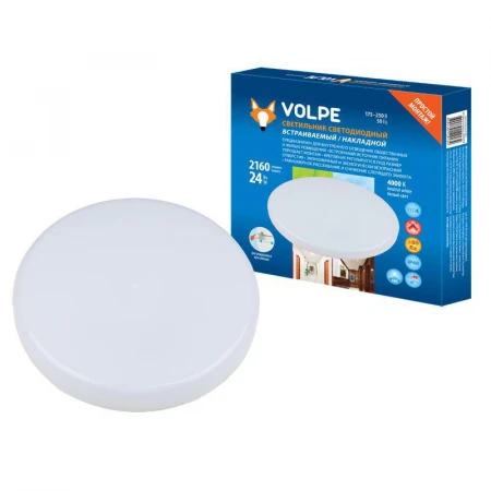 Встраиваемый светодиодный светильник Volpe ULM-Q250 24W/4000K White UL-00006757