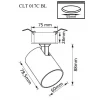 Встраиваемый спот Crystal Lux CLT 017C WH