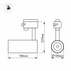 Трековый светодиодный светильник Arlight LGD-Zeus-Truecolor-4TR-R100-30W Day4000 CRI98 031430