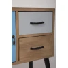 Тумба с 2-мя ящиками HX14 (белый с рисунком, голубой, коричневый) Тумба с 2-мя ящиками HX14 (белый с рисунком, голубой, коричневый)