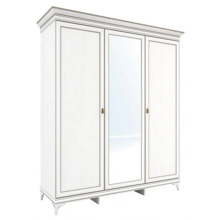 Шкаф 3-х дверный Агата дуб седан, зеркальный 