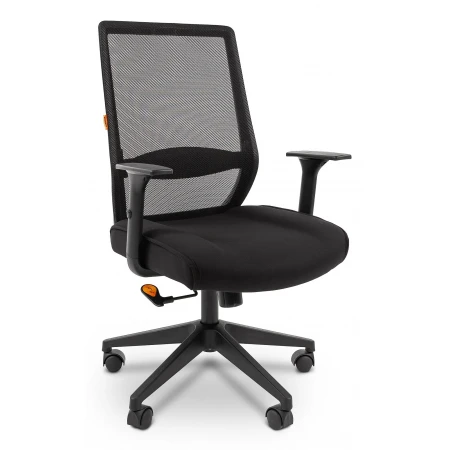 Кресло Chairman 555 LT, черный, акрил сетчатый, текстиль Кресло Chairman 555 LT, черный, акрил сетчатый, текстиль