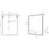 Зеркало настенное с подсветкой (60x80 см) Arezzo AM-Are-600-800-DS-FC