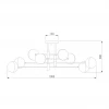 Потолочная люстра Eurosvet Nuvola 70129/8 латунь