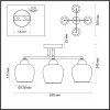 Потолочная люстра Lumion Desiree 5224/4C
