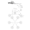 Потолочная люстра Wedo Light Ajzone 66675.01.37.06 Потолочная люстра Wedo Light Ajzone 66675.01.37.06