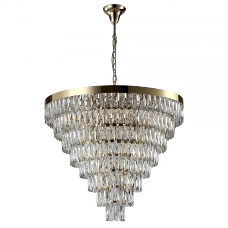 Подвесная люстра Crystal Lux Abigail SP22 D820 Gold/Transparent