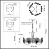 Подвесная люстра Odeon Light Ventaglio 4870/5