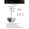 Подвесная люстра Aployt Zuzanna APL.836.03.05 Подвесная люстра Aployt Zuzanna APL.836.03.05