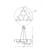 Подвесная люстра Maytoni Technical Rami MOD128PL-12GB Подвесная люстра Maytoni Technical Rami MOD128PL-12GB