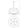 Подвесная люстра Moderli Berta V1260-5P